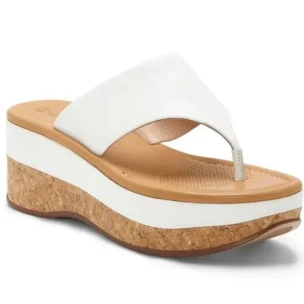 Corso Como Women’s Toe Post Sandals "Euc" Size 11 White